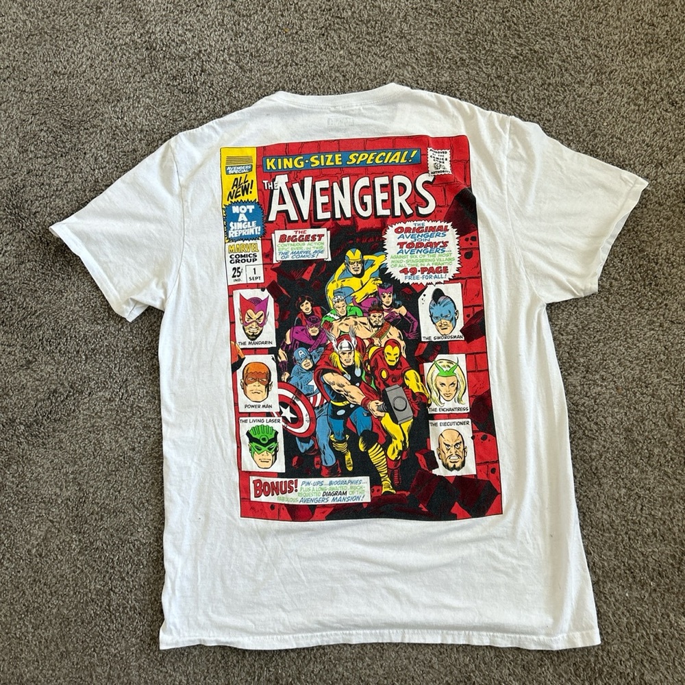 Marvel comics white t shirt